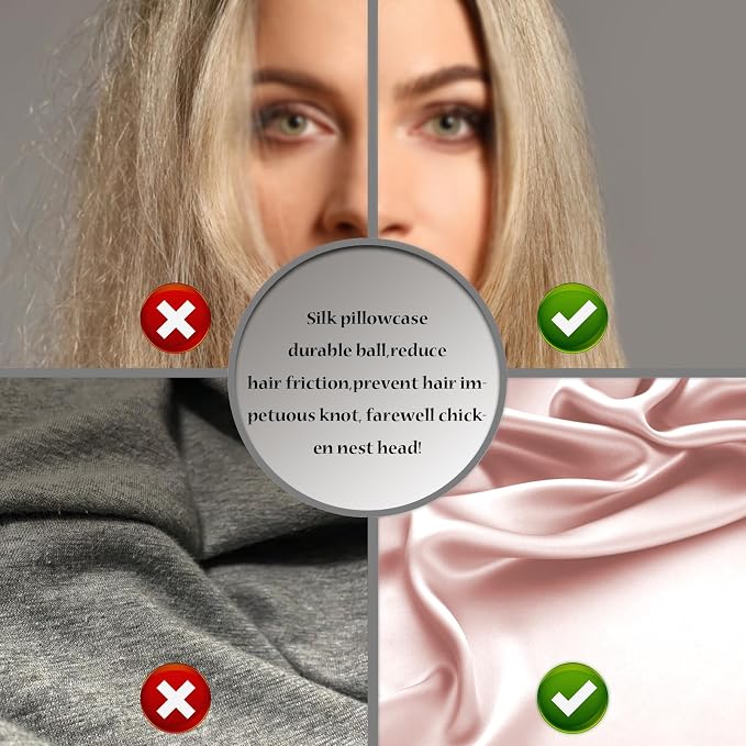 Silk Pillow Cases 2 Pack Soft Breathable and Sliky Queen Size Pillow Cases Set - Image 5