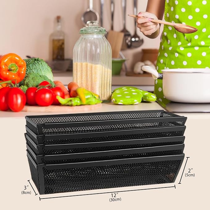 4PCS Drawer Organizer for Kitchen, Utensil Mesh Drawer Organizer - Image 5