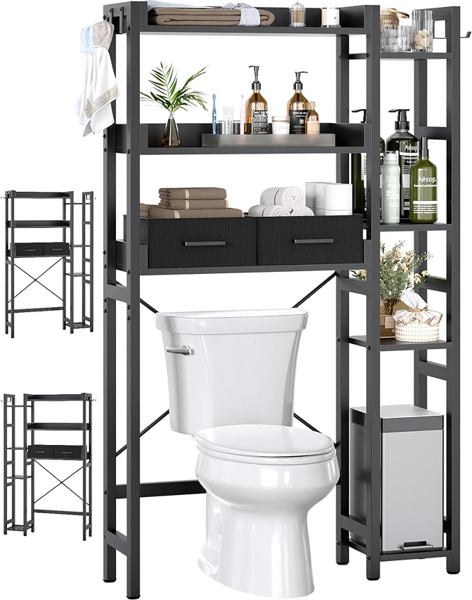 Over The Toilet Storage with 2 Drawers by Besiost
