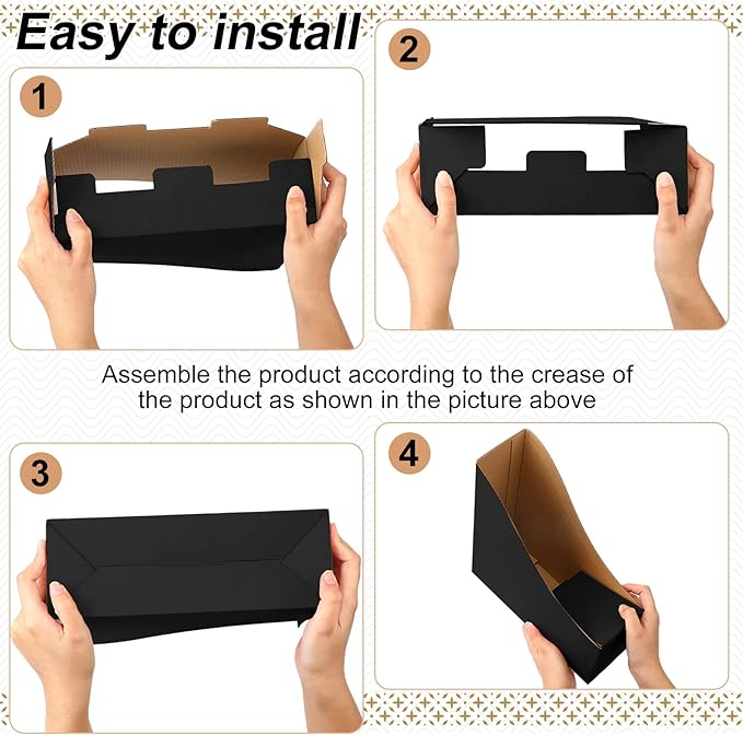 Thenshop 24 Pcs Cardboard Magazine File Holders Magazine Book Bin Box - Image 3