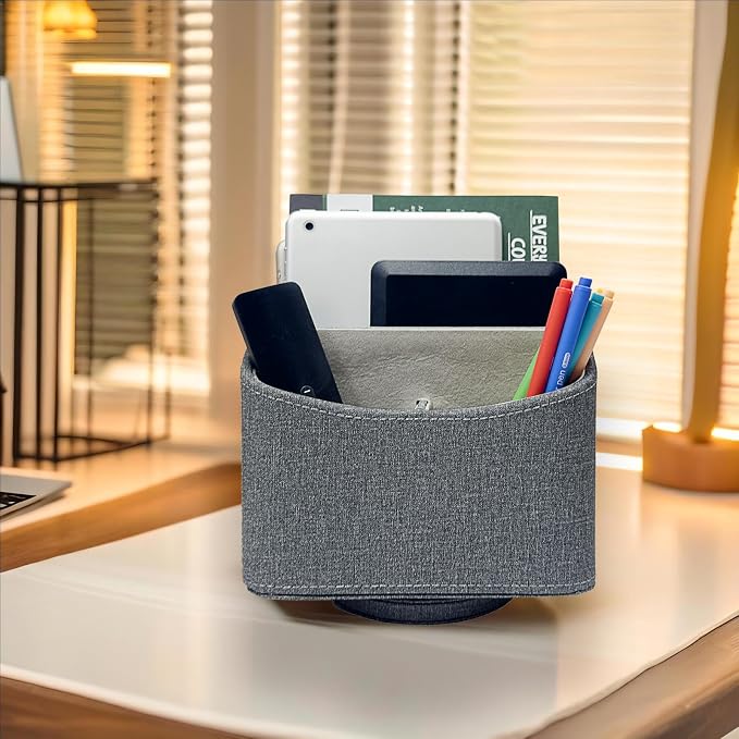 UnionBasic Rotating Desk Organizer, 360 Degree Desk Spinning Caddy, Desktop TV - Image 3