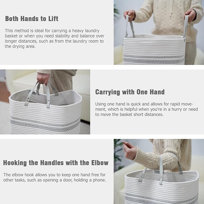 danpinera 75L Woven Laundry Hamper - Image 7