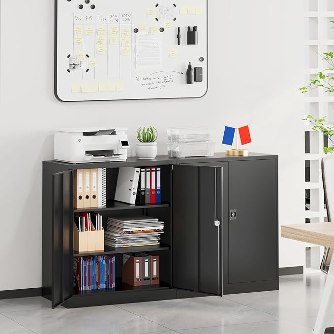 SISESOL Small Metal Storage Cabinet - Image 7