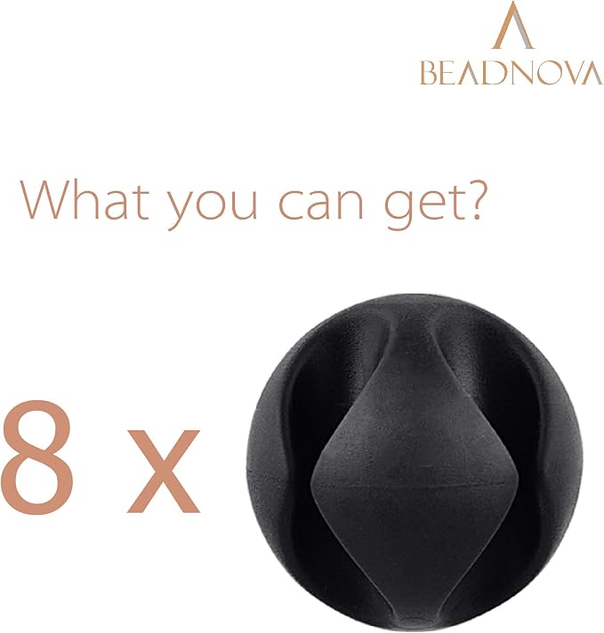 BEADNOVA Cable Clips Cord Organizer Cable Management Wire Cord Holder 2 Slots - Image 2