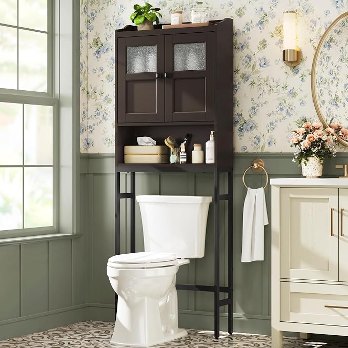 Over The Toilet Cabinet for Bathroom Storage, Over Toilet Storage Cabinet by MXARLTR