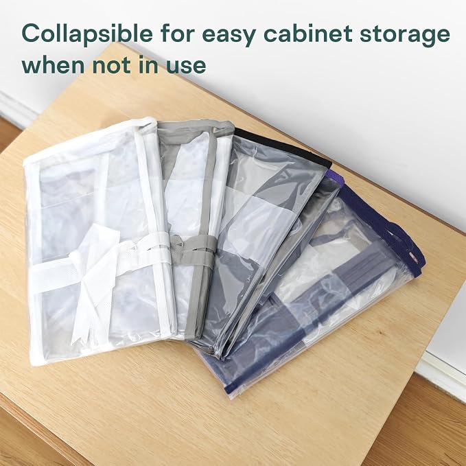 10PACK Clear Zippered Storage Bags - Image 4