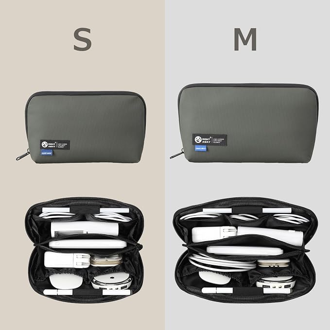 RIGHT AWAY Travel Tech Pouch，Waterproof Cord Case，Electronics Organizer Travel - Image 6