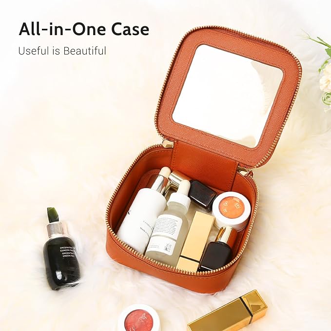 Aveniee Mini Clear Makeup Bag, Small Cosmetic Bags Travel Toiletry Pouch - Image 2