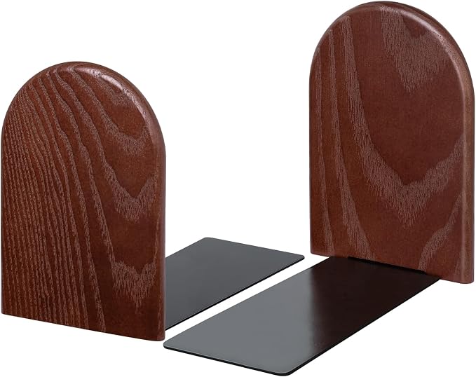 Book Ends, Sturdy Wooden Bookends by Lauvee