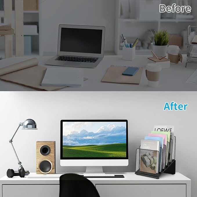 File Organizer for Desk, File Folder Organizer - Image 2