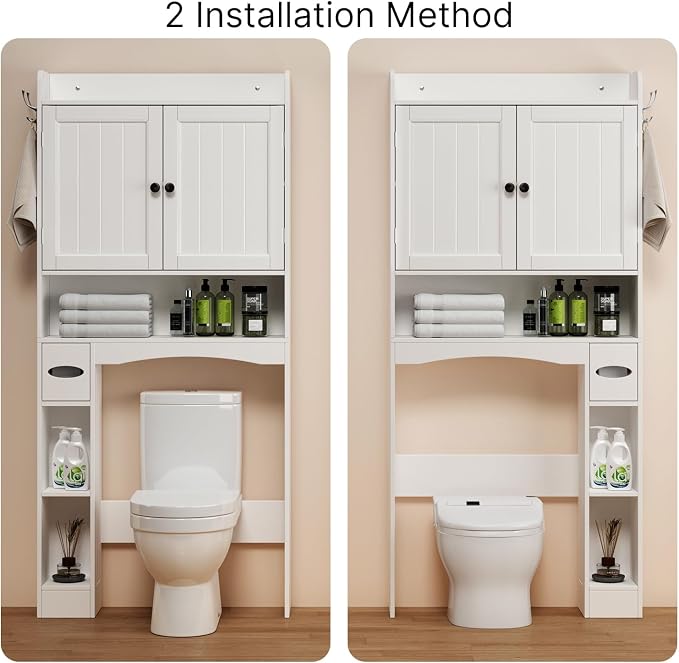 Ahomly Over The Toilet Storage Cabinet, 32.3" W Over Toilet Bathroom Organizer - Image 7