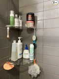 JiePai Acrylic Corner Shower Caddy Shelf by JiePai