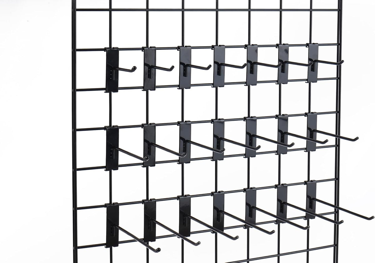 Gridwall Hooks 4 Inch,50PC Display Hooks for Grid Wall, Heavy Duty