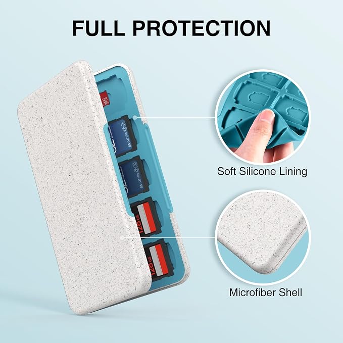 HEIYING Memory Card Case for SD/TF Cards, Portable SD Card Holder Storage Case - Image 4