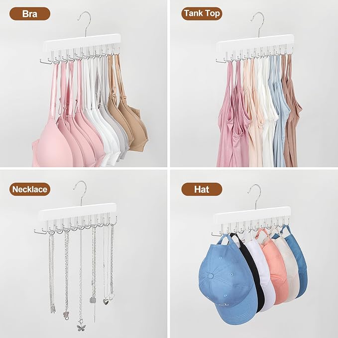 TOPIA HANGER 20 Hooks 2 in 1 Belt Tie Hanger - Image 6