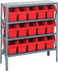Quantum Storage Systems 1839-SB804RD Solid Heavy Duty 4 Shelves 15 Store-MAX by QuantumStorageSystems