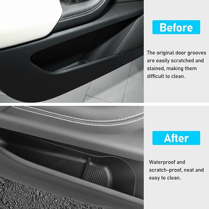 Yumzeco 2PCS Compatible 2021 2022 2023 2024 2025 2026 Tesla Model X Door Side - Image 2