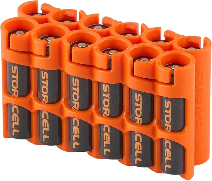 Storacell by Powerpax AAA Battery Storage Caddy, Holds 12 Batteries by Storacell