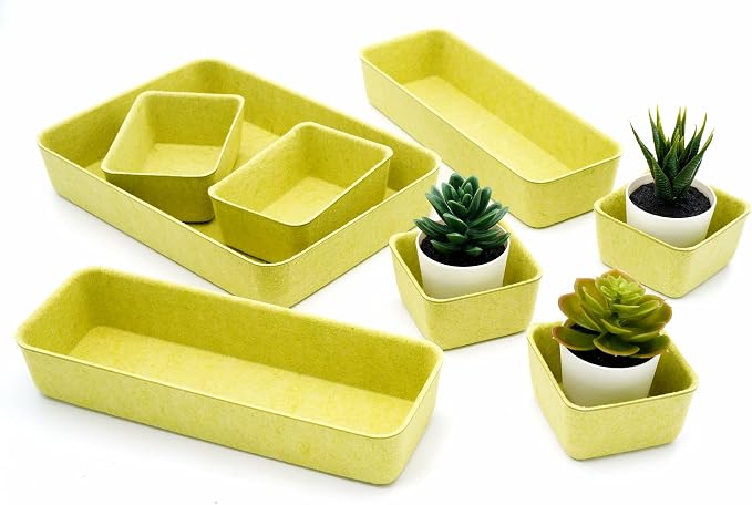 Welaxy Drawer organizers trays Felt storage bin home office Desk Minimalist - Image 4