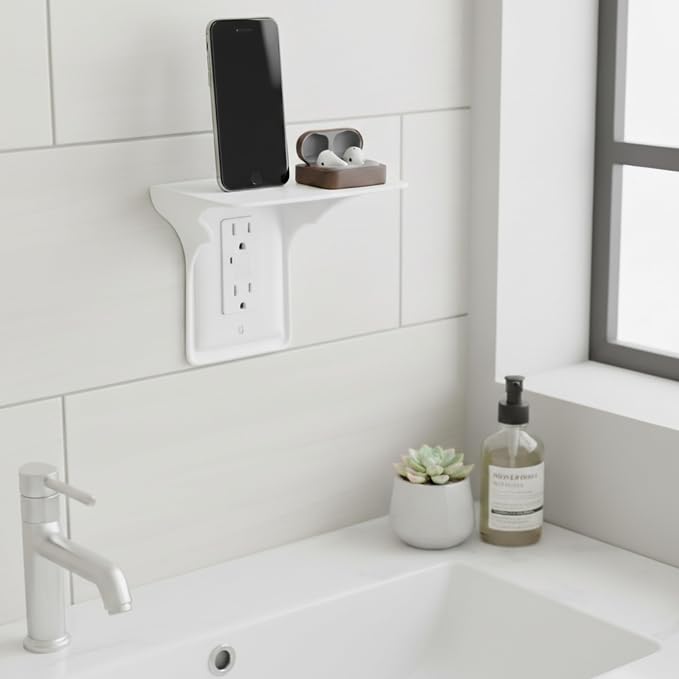 Power Perch Wall Outlet Shelf - Image 2