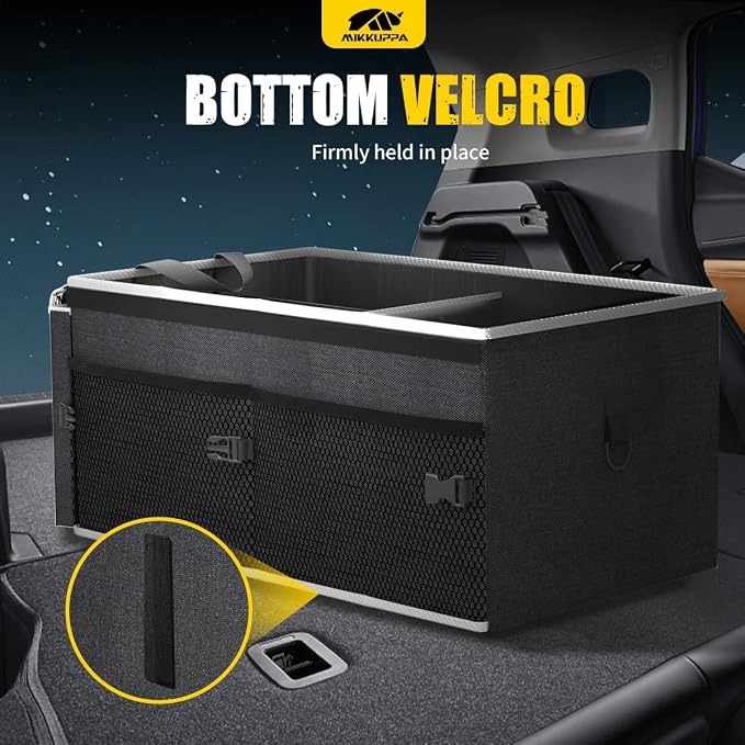 MIKKUPPA Car Trunk Organizer - 65L Collapsible Trunk Organizer - Image 3