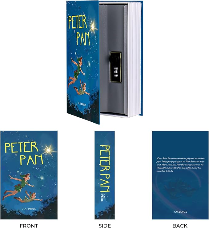 Book Safe with Combination Lock, Hidden Safe with Fireproof Bag, Secret - Image 7