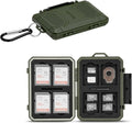IP67 Waterproof Memory Card Case, Slim Anti-Shock SD TF Card Holder Carrying by Kiorafoto