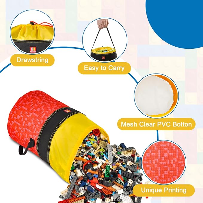Toy Storage Organizer Basket Bag - Image 4