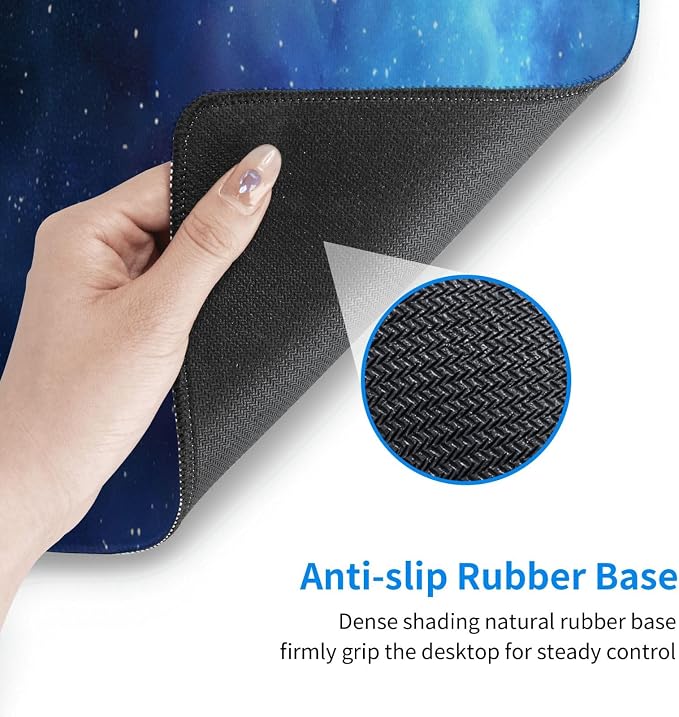 Gaming Mouse Pad, Large Non-Slip Rubber Base Mousepad, Keyboard Mouse Mat - Image 7