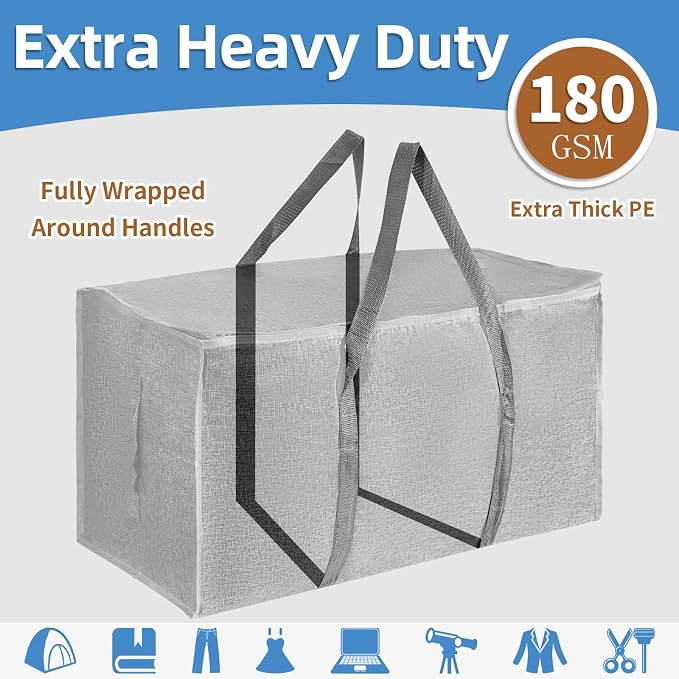 4 Pack-Extra Large Heavy Duty Moving Bags - Image 2