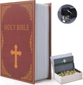 Book Safe Box with Combination Lock, Diversion Safe Vintage Faux Book Hidden by FOWSEEK