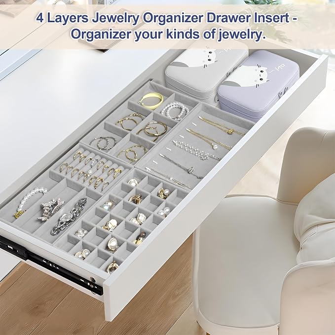 Jenseits Set of 4 Stackable Jewelry Organizer Trays - Image 4