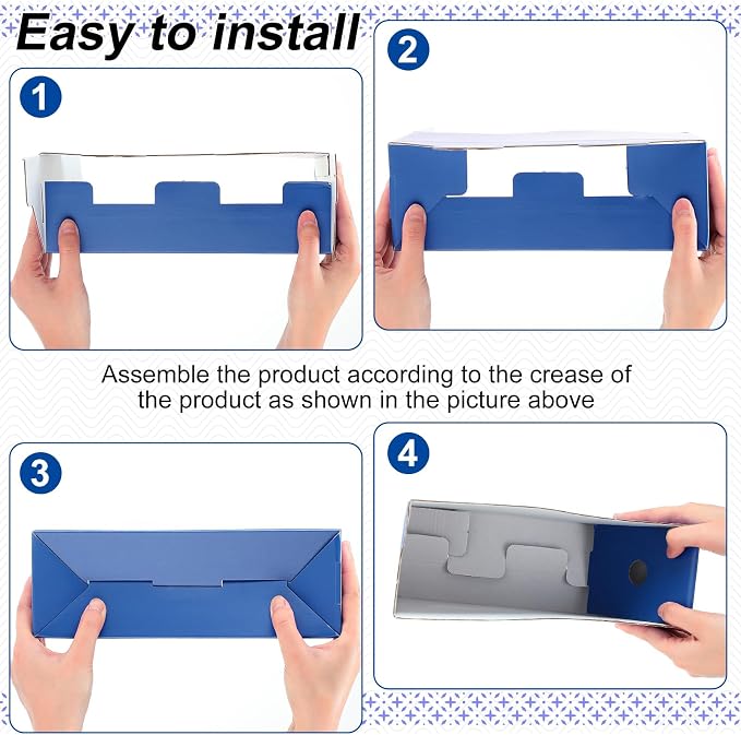 Thenshop 24 Pcs Cardboard Magazine File Holders Magazine Book Bin Box - Image 6