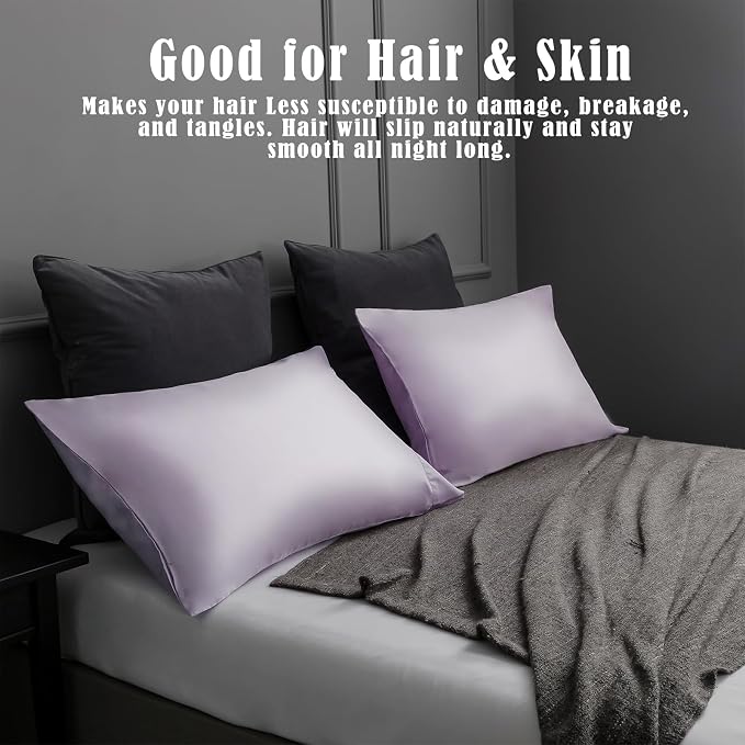 TELUS Pillow Cases Queen Size 2 Pack, Bamboo Rayon & Lyocell Pillowcase - Image 7