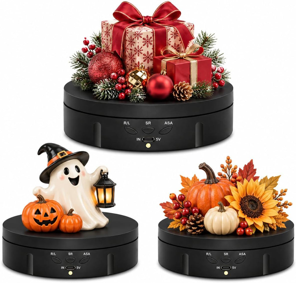 JAYEGT Motorized Rotating Display Stand, 5.74inch /22lbs Load