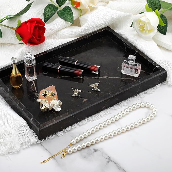 Brown Marble Tray, Pure Natural Vanity Tray, Marble Tray - Image 5