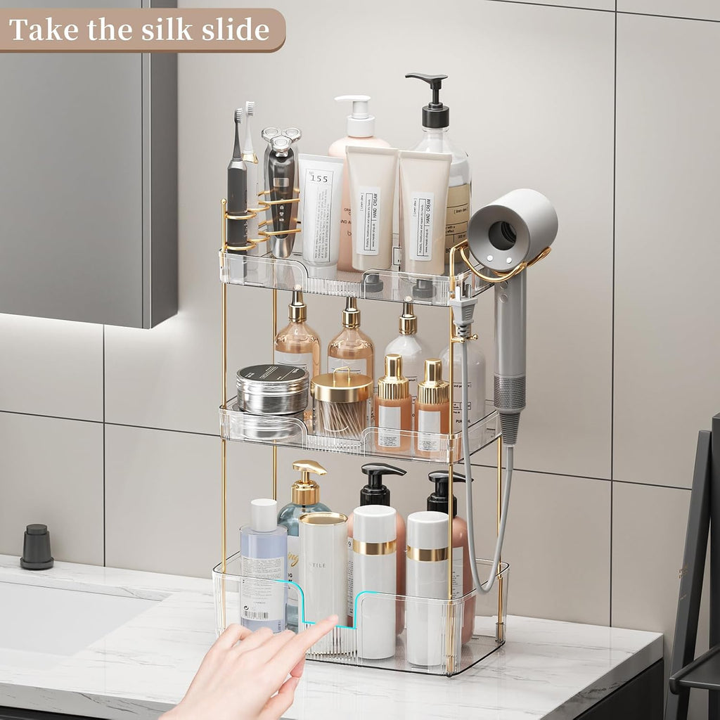 YCIA&DONE Luxury Bathroom Counter Organizer, Large Makeup Organizer