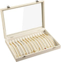 Frebeauty 15 Hooks Necklace Tray Velvet Neckalce Organizer by Frebeauty