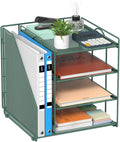 Desk File Organizer and Accessories, 4-Tier Paper Organizer by HOME