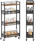 DGSNADGO Slim Rolling Storage Cart, 4-Tier Kitchen Cart on Wheels, Narrow by DGSANDGPuttheCustomerFirst