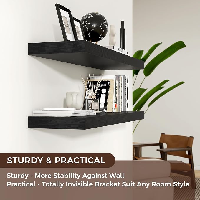 Floating Shelves for Wall, Engineered Wood Wall Shelves - Image 4