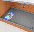 SIKADEER 25" x 19" Under Sink Mat Waterproof, Silicone Mat Kitchen Drawer Shelf by SIKADEER