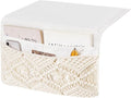 Mkono Macrame Bedside Caddy Storage Organizer Boho Remote Control Tablet by Mkono