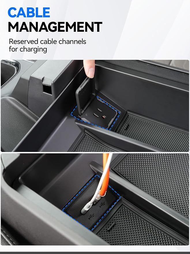 ELECFRESH 2PCS Center Console Organizer Tray - Image 7