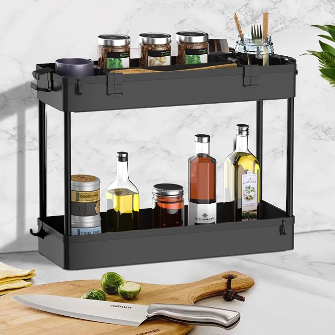 SPACELEAD Slim Storage Cart 3 Tier, Bathroom Organizer Rolling Utility - Image 6