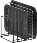 Kitchen Cabinet Organizer, Steel Cookware Holder, Divided Holder by KORRTFID