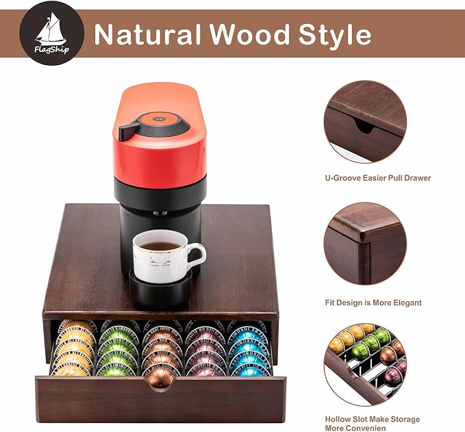 FlagShip Nespresso Vertuo Pod Drawer Storage - Image 4
