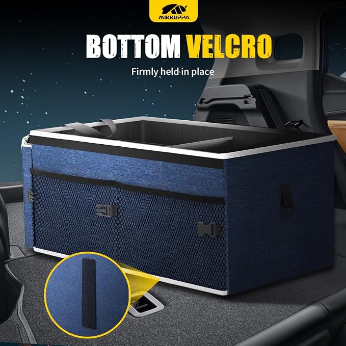 MIKKUPPA Car Trunk Organizer - 65L Collapsible Trunk Organizer - Image 3
