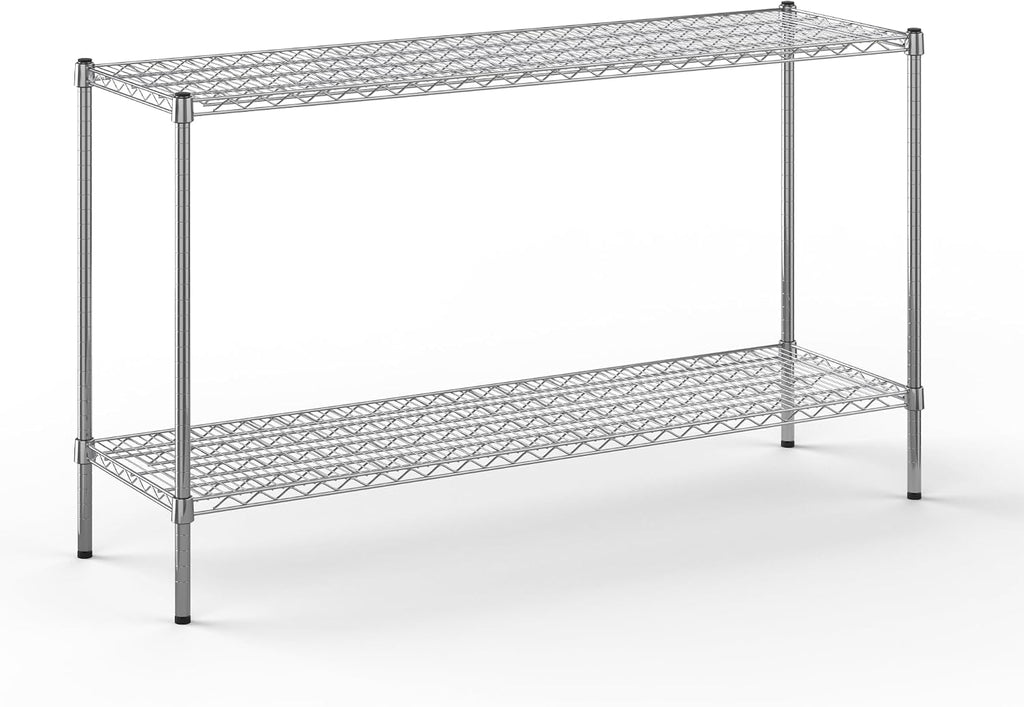 18" Deep x 60" Wide x 34" Height Wire Shelving Kit | 2-Tier | NSF