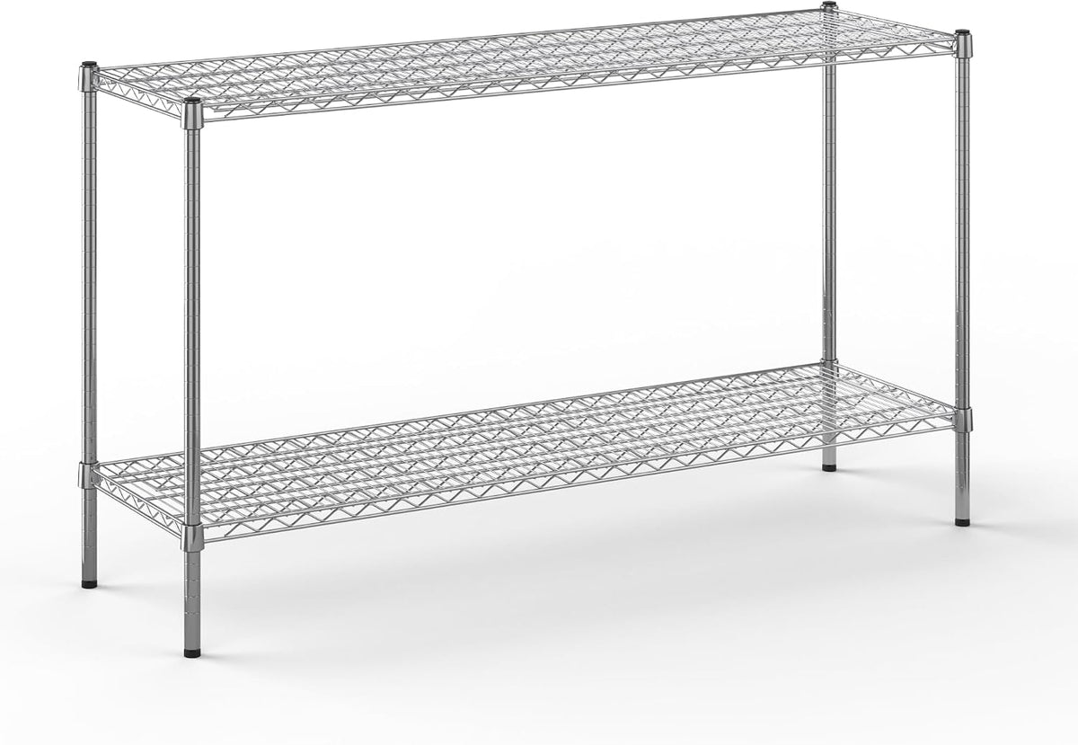 18" Deep x 60" Wide x 34" Height Wire Shelving Kit | 2-Tier | NSF